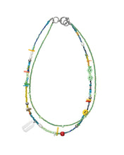 Load image into Gallery viewer, AJOBYAJO Smile Coral Beads Necklace Silver
