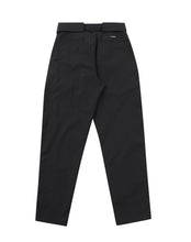 Load image into Gallery viewer, AJOBYAJO Two Tuck Nylon Baggy Pants Black

