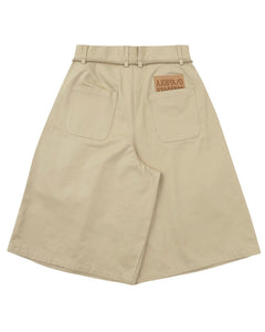 AJOBYAJO Cotton Bermuda Shorts Beige