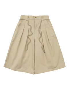 AJOBYAJO Cotton Bermuda Shorts Beige