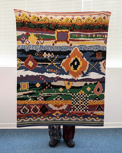 UNALLOYED Argyle Ethnic Blanket
