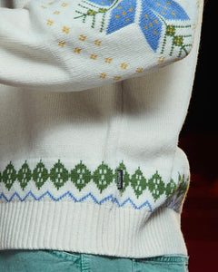 UNALLOYED Argyle Nordic Knit Ivory