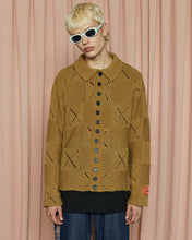 Load image into Gallery viewer, UNALLOYED Button Argyle Jacket Olive
