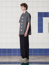 Load image into Gallery viewer, UNALLOYED Button Flower Stripe Pant Black
