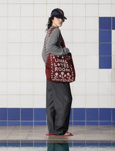 Load image into Gallery viewer, UNALLOYED Button Logo Eco Bag Burgundy

