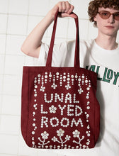 Load image into Gallery viewer, UNALLOYED Button Logo Eco Bag Burgundy
