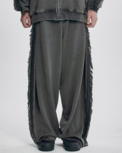 Load image into Gallery viewer, AJOBYAJO Lace Trimming Track Pants Charcoal
