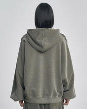 Load image into Gallery viewer, AJOBYAJO  Raglan Lace Trimming Hoodie
