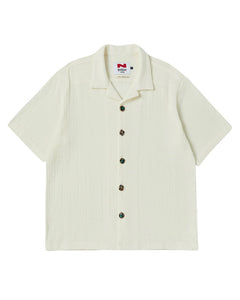 N Archive 90s Vintage Button Knit Shirt Ivory