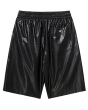 将图片加载到图库查看器，N. Archive Eco Leather Boxing Shorts Black
