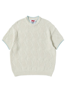 N. Archive Fine Cotton Yarn Cable Knit Ivory