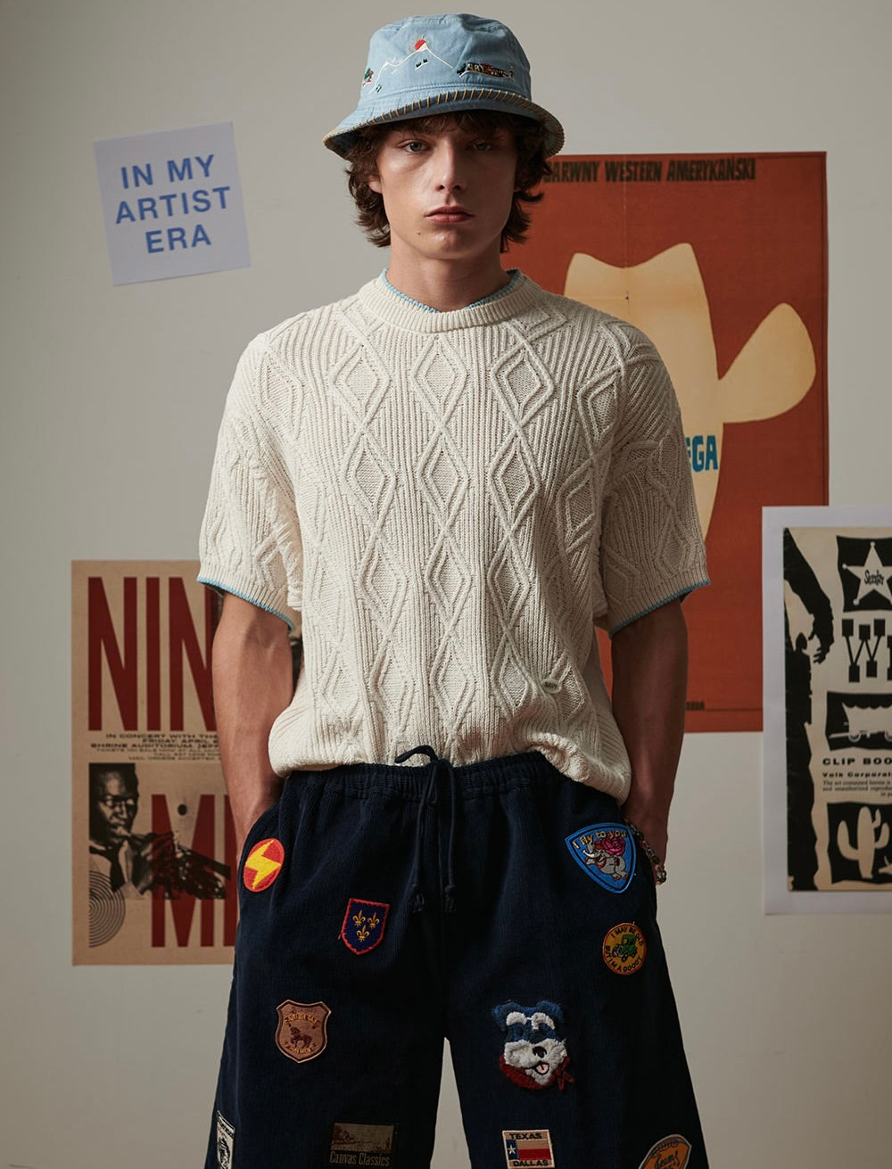 N. Archive Fine Cotton Yarn Cable Knit Ivory