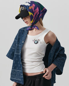 N. Archive Vintage Bandana Denim 1/2 Shirt Indigo Blue