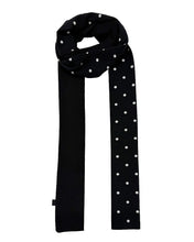 将图片加载到图库查看器，PLASMA SPHERE Natty Dot Scarf Cardigan Black
