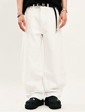 Load image into Gallery viewer, DWSE Balloon Denim Wide Pants White
