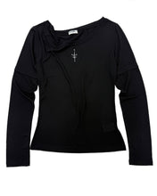Load image into Gallery viewer, PLASMA SPHERE Saint Layered Top Black
