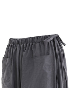 PLASMA SPHERE Ribbon Pants Dark Grey