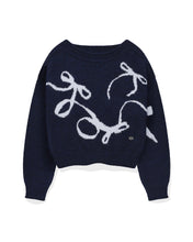 Load image into Gallery viewer, Fallett Flowing Ribbon Knit Navy
