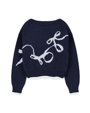 Load image into Gallery viewer, Fallett Flowing Ribbon Knit Navy
