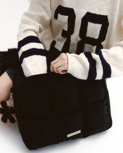 Fallett Flower Key Ring Padded Bag Black