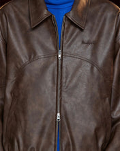 Load image into Gallery viewer, UNALLOYED Faux Leather Western Blouson Brown
