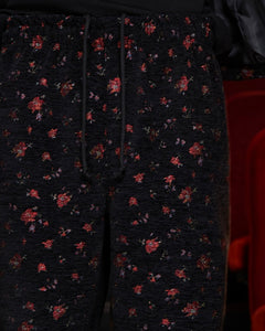 UNALLOYED Floral Jacquard Pants Black