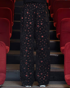 UNALLOYED Floral Jacquard Pants Black