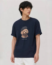 Load image into Gallery viewer, ILP Monsieur Check T-Shirt Navy
