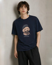 Load image into Gallery viewer, ILP Monsieur Check T-Shirt Navy
