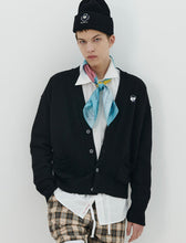 Load image into Gallery viewer, ILP Logo Wappen Organic Cotton Basic Cardigan Black
