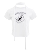 Load image into Gallery viewer, PLASMA SPHERE Universe Scarf Tee White
