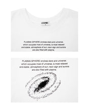 Load image into Gallery viewer, PLASMA SPHERE Universe Scarf Tee White
