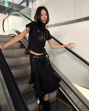 Load image into Gallery viewer, PLASMA SPHERE Universe Scarf Tee Black
