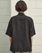 Load image into Gallery viewer, MMIC Leaf Zip Up Shirt Black
