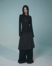 将图片加载到图库查看器，FLARE UP Pleated Midi Skirt Black
