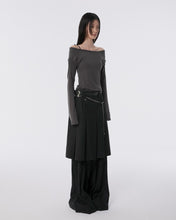 将图片加载到图库查看器，FLARE UP Pleated Midi Skirt Black
