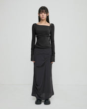 将图片加载到图库查看器，FLARE UP Layered Bustier Long Sleeve Black
