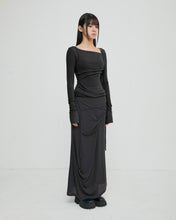 将图片加载到图库查看器，FLARE UP Layered Bustier Long Sleeve Black

