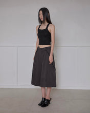 将图片加载到图库查看器，FLARE UP Asymmetrical Bermuda Shorts Charcoal
