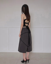 将图片加载到图库查看器，FLARE UP Asymmetrical Bermuda Shorts Charcoal
