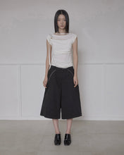 将图片加载到图库查看器，FLARE UP Asymmetrical Bermuda Shorts Black
