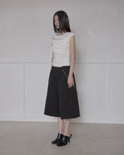 将图片加载到图库查看器，FLARE UP Asymmetrical Bermuda Shorts Black
