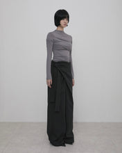 将图片加载到图库查看器，FLARE UP Layered Wrap Trousers Black
