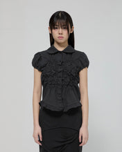 Load image into Gallery viewer, FLARE UP Cloud Puff Blouse Black
