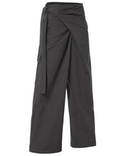 Load image into Gallery viewer, FLARE UP Layered Wrap Trousers Charcoal
