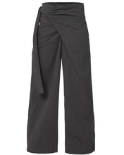 Load image into Gallery viewer, FLARE UP Layered Wrap Trousers Charcoal

