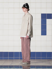 Load image into Gallery viewer, UNALLOYED Layered Cuffs Stripe Shirt Beige
