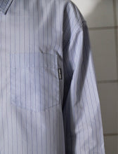 Load image into Gallery viewer, UNALLOYED Layered Cuffs Stripe Shirt Blue

