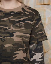 Load image into Gallery viewer, UNALLOYED Layered Sleeve Camo T-shirt Beige
