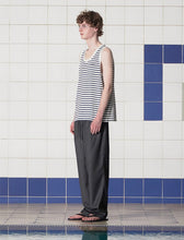 Load image into Gallery viewer, UNALLOYED Logo Stripe Sleeveless White
